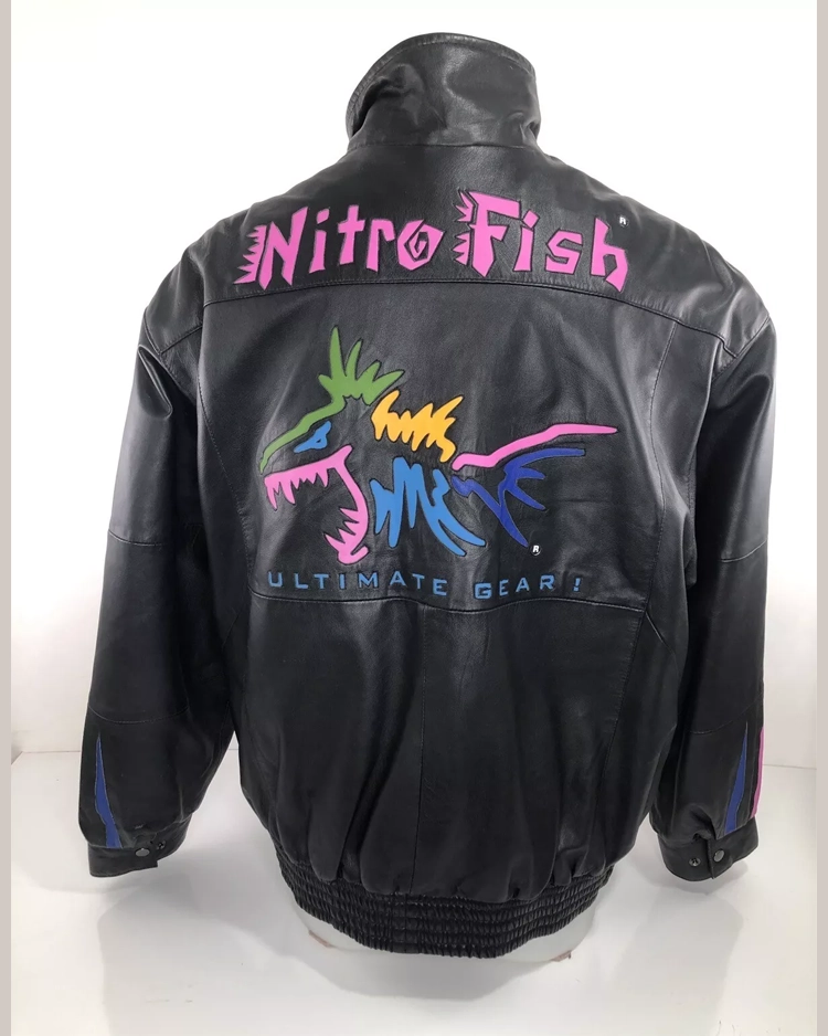 Nitro Fish Bomber Leather Jacket