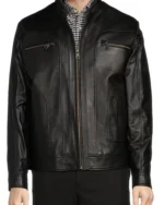 Roundtree & Yorke Black Leather Hipster Jacket