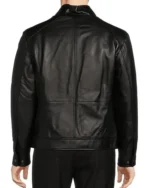 Roundtree & Yorke Black Leather Hipster Jacket back