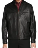 Roundtree & Yorke Burnished Hipster Leather Jacket