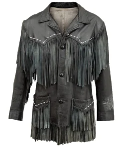 Shop BOB Dylan Black Fringed Leather Jacket For Men And Women On Sale 