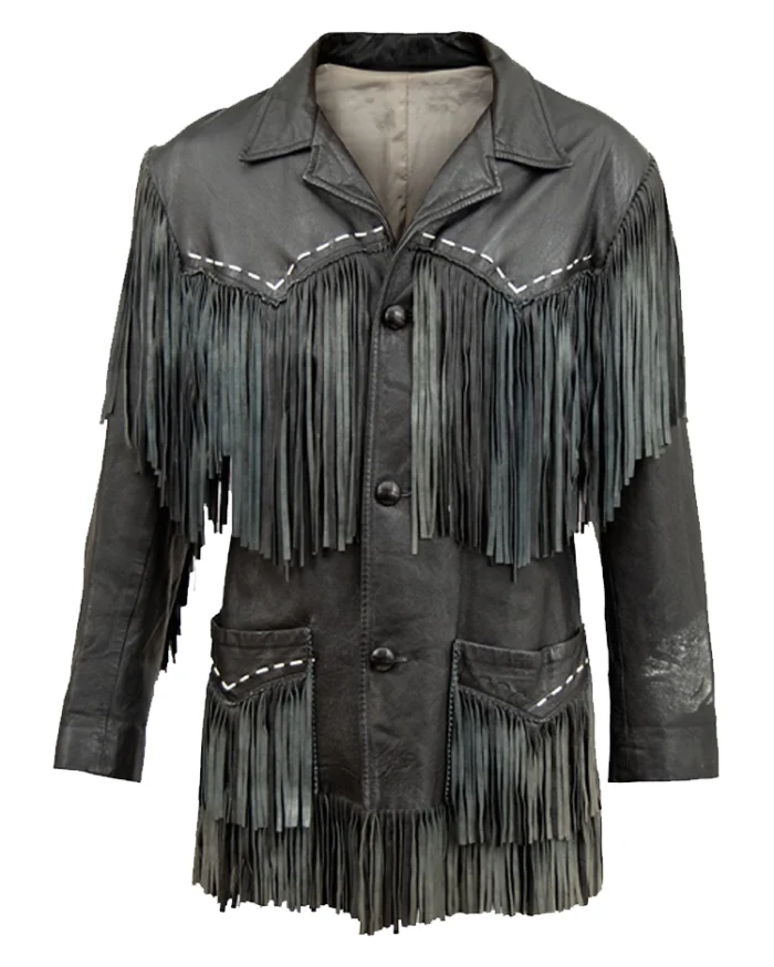 Shop Bob Dylan Black Fringed Leather Jacket For Men And Women On Sale 