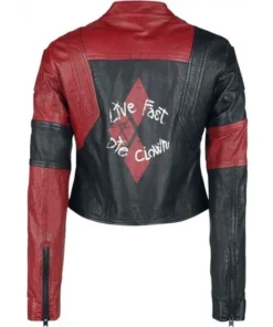 Shop Harley Quinn Suicide Squad 2 Red Leather Jacket For Men And Women On Sale