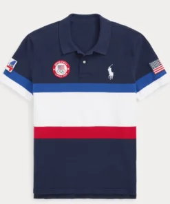 Shop Polo Team USA 2024 Flagbearer Polo Shirt For Men And Women On Sale