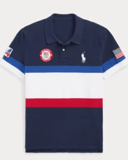 Shop Polo Team USA 2024 Flagbearer Polo Shirt For Men And Women On Sale