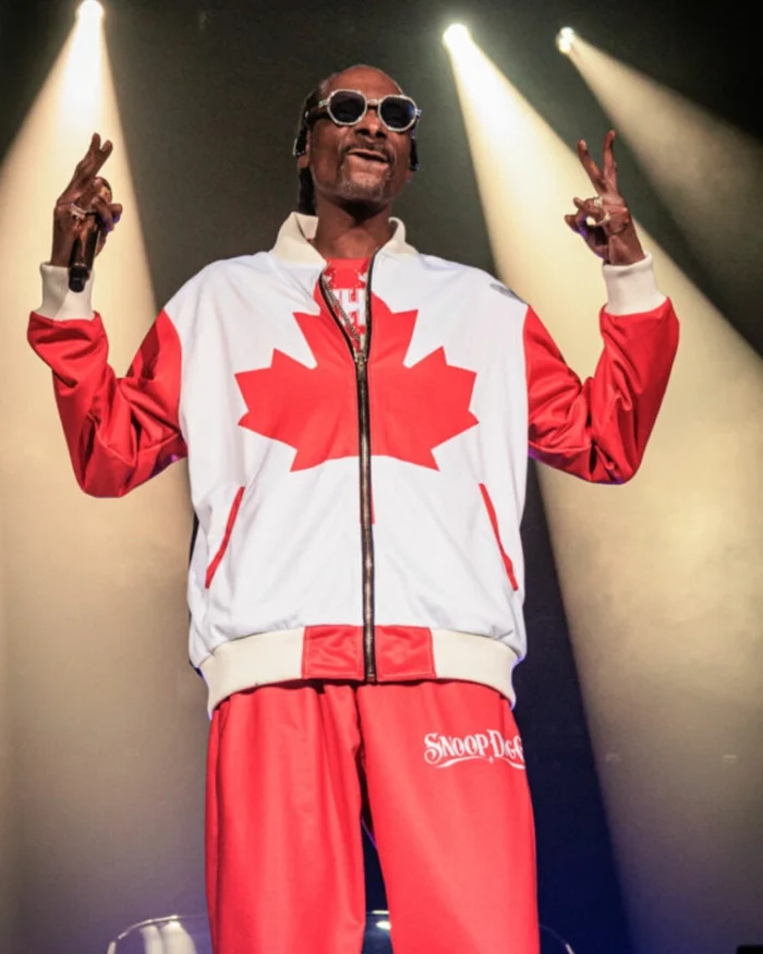 Shop Snoop Dogg Cali To Canada Tour 2024 Flag Jacket For Men And Women On Sale