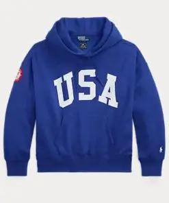 Shop Team USA Graphic Fleece Hoodie For Men And Women On Sale