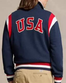 Team USA Unisex Fleece Baseball Jacket