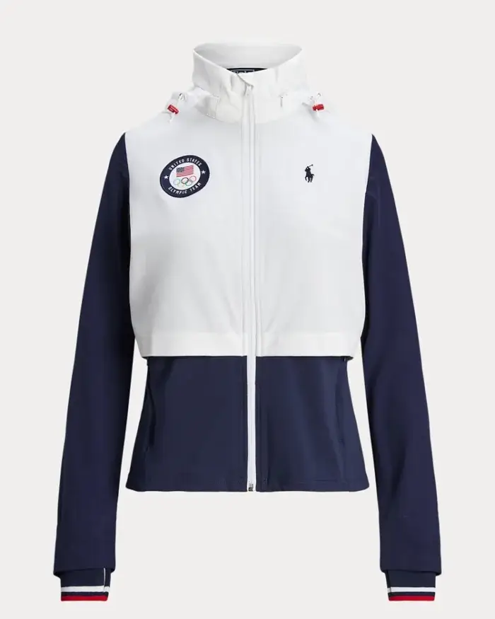 Team Usa Women'S Blue Hybrid Jacket