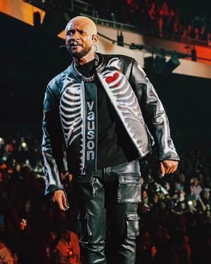 Usher Vanson &Amp; Fg Bone Black Leather Jacket