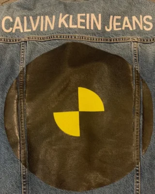 asap rocky calvin klein denim jacket back