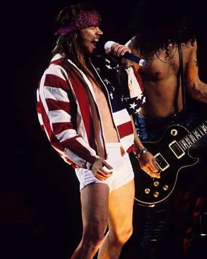 Axl Rose American Flag Jacket Side View