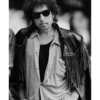 Bob Dylan Black Fringed Leather Jacket Front