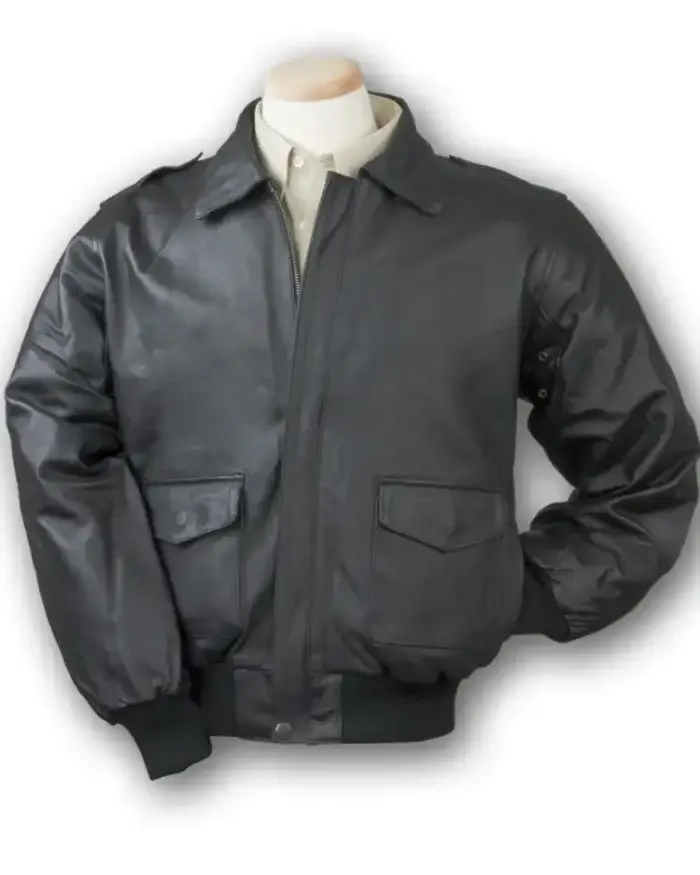 Burks Bay Napa Bomber Jacket Black Front