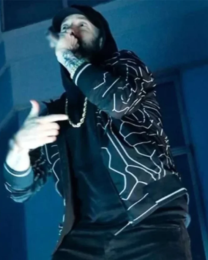 Eminem Houdini 2024 Black Jacket Front View