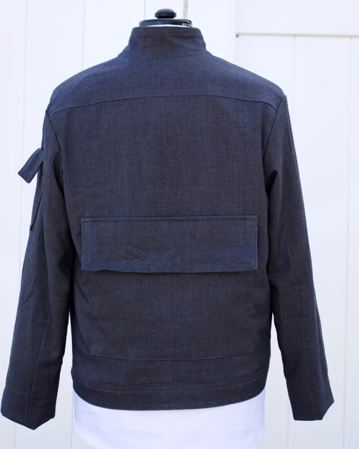 Han Solo Blue Bespin Jacket Gabardine Back