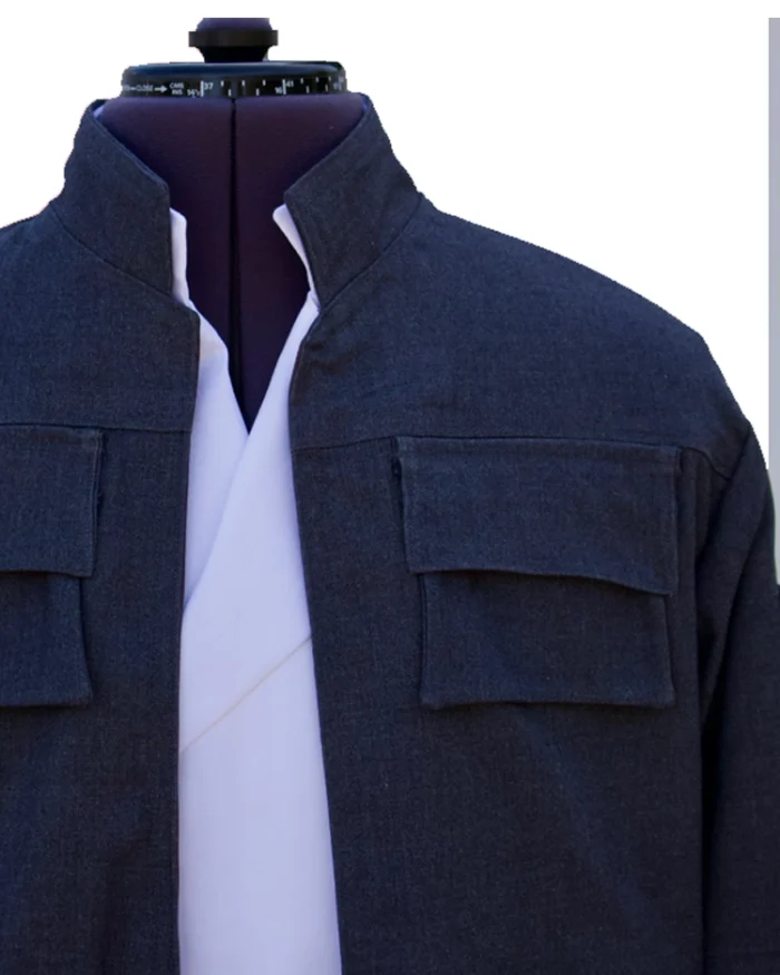 Han Solo Blue Bespin Jacket Gabardine Closure