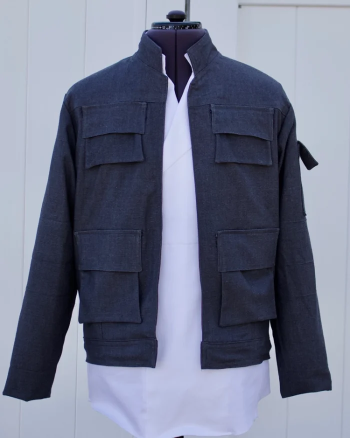 Han Solo Blue Bespin Jacket Gabardine Front