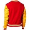 Michael Jackson Thriller Red Varsity Jacket Back