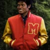 Michael Jackson Thriller Red Varsity Jacket Front View