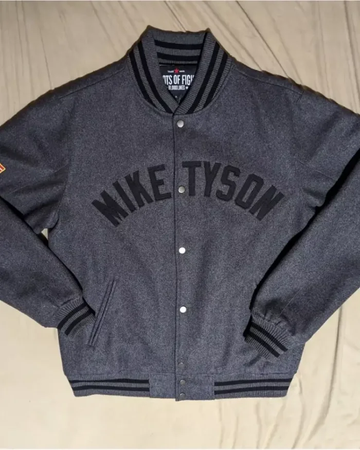 roots of fight iron mike tyson brooklyn jacket front