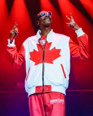 snoop dogg cali to canada tour 2024 flag jacket front side