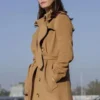 The Gentlemen 2024 Susie Glass Brown Coat Front