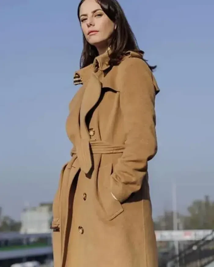 The Gentlemen 2024 Susie Glass Brown Coat Front