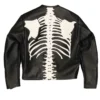 Usher Vanson & Fg Bone Black Leather Jacket Back