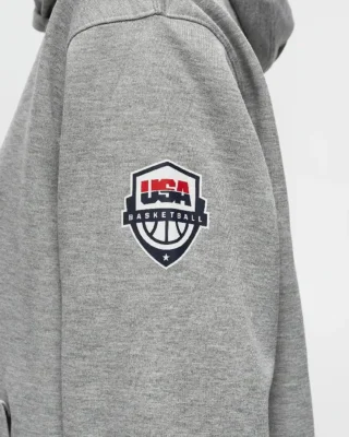 2024 Olympics Team USA Basketball Practice Hoodie close up