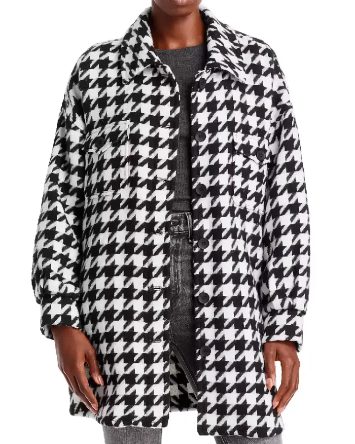 Bagatelle Houndstooth Shirt Jacket