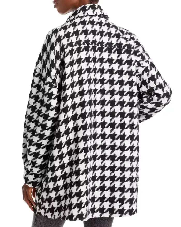 Bagatelle Houndstooth Shirt Jacket Back