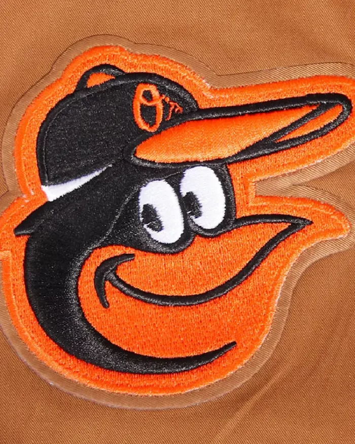 Baltimore Orioles Paint The City Twill Jacket closeup