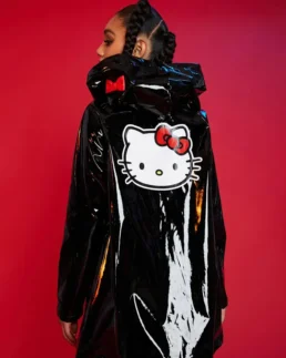 Dolls Kill Hello Kitty Cat Ear Hood Raincoat