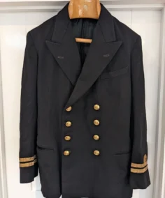 Men's Solid Navy Reefer Jacket