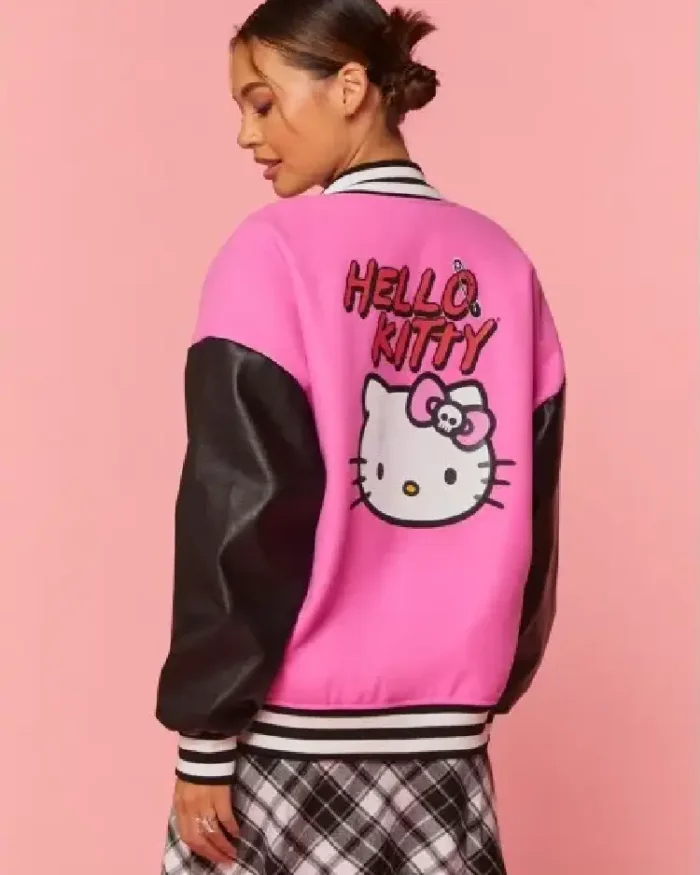 Hello Kitty & Friends Pink Varsity Jacket.