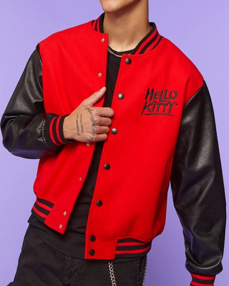 Hello Kitty & Friends Varsity Jacket RedBlack