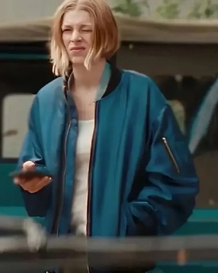 Hunter Schafer Cuckoo 2024 Blue Jacket