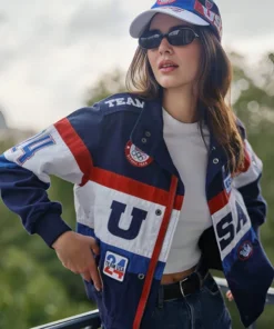 Kendall Jenner Team USA Olympics 2024 Flagbearer Jacket