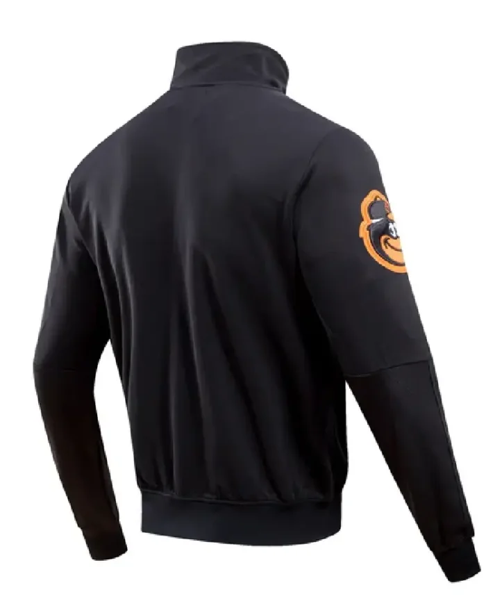 Mlb Baltimore Orioles Classic Track Jacket Black Back View