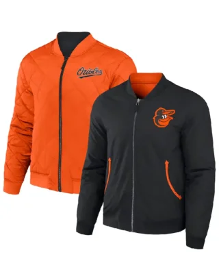 MLB Baltimore Orioles Darius Rucker Reversible Bomber Jacket front and back