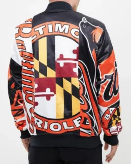 MLB Baltimore Orioles Mashup Satin Jacket back