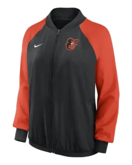 MLB Baltimore Orioles Nike Black Raglan Performance Jacket