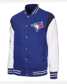 MLB Carl Banks Royal Toronto Blue Jays Commemorative Varsity Jacket