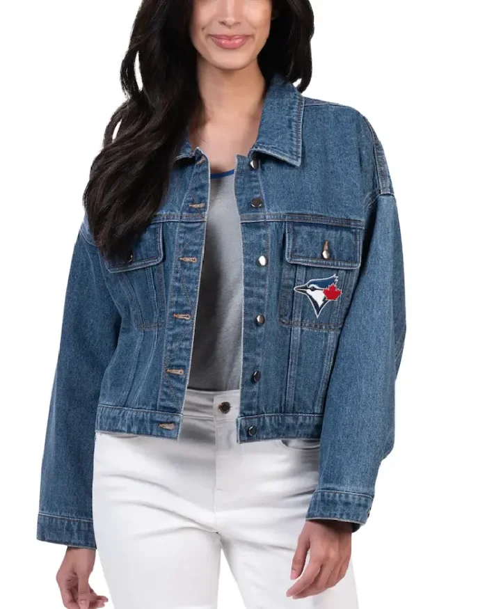 Mlb Carl Banks Toronto Blue Jays Victory Denim Jacket