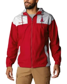 MLB Los Angeles Angels Columbia Omni-Shade Windbreaker Jacket