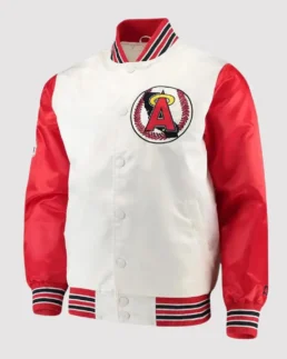 MLB Los Angeles Angels Legend White and Red Varsity Jacket