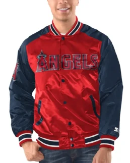 MLB Los Angeles Angels Starter Varsity Satin Jacket