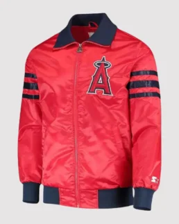 MLB Los Angeles Angels The Captain II Red Varsity Jacket