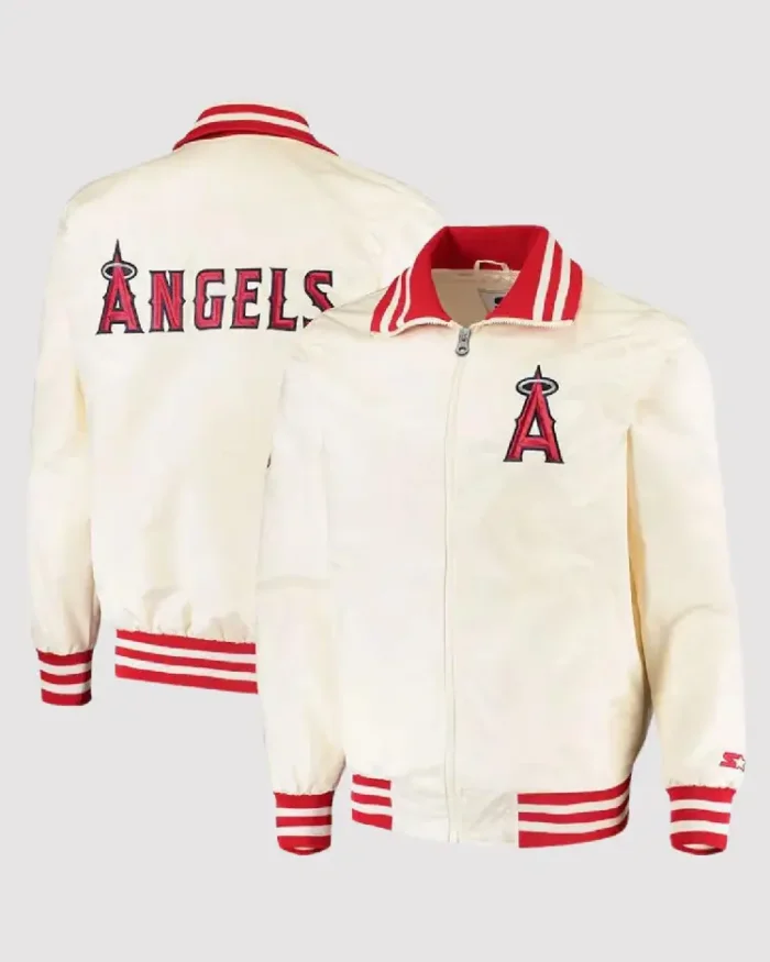 Mlb Los Angeles Angels The Captain Ii Varsity Jacket Front And Back